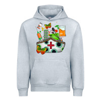Heather Grey nurse   juneteenth Urban Hoodie - AdoDesignShop