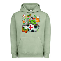 Pigment Oil Green nurse   juneteenth Urban Hoodie - AdoDesignShop