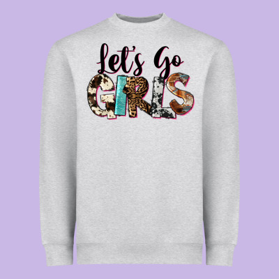 Let's Go Girls Heavyweight Sweatshirt Designed By Fadigitalartstudio
