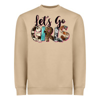 Mushroom Let's Go Girls Heavyweight Sweatshirt - FaDigitalArtStudio