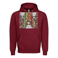 Burgundy easter Zipper Hoodie - CowhideDigitalArt