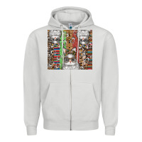 Dove Grey easter Zipper Hoodie - CowhideDigitalArt