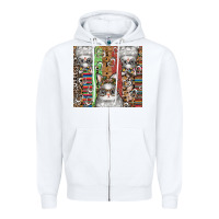 White easter Zipper Hoodie - CowhideDigitalArt