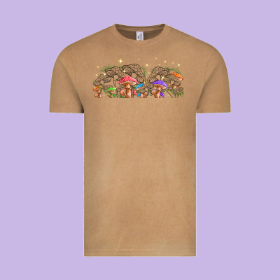 Magic Mushroom Vintage Tee Designed By Tumblerdesignbyshophia
