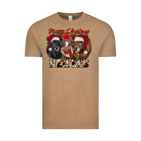 Vintage Coffee Merry Christmas Heifers Vintage Tee - RanaPortraitStore