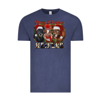 Vintage Denim Merry Christmas Heifers Vintage Tee - RanaPortraitStore