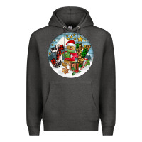 Charcoal Heather Joy gingerbread Premium Hoodie - FaDigitalArtStudio