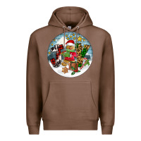 Chestnut Joy gingerbread Premium Hoodie - FaDigitalArtStudio