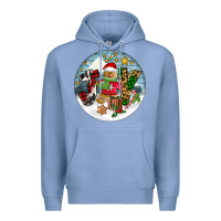 Colony Blue Joy gingerbread Premium Hoodie - FaDigitalArtStudio