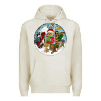 Oatmeal Heather Joy gingerbread Premium Hoodie - FaDigitalArtStudio