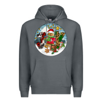 Rock Joy gingerbread Premium Hoodie - FaDigitalArtStudio