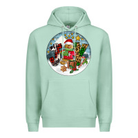 Seafoam Joy gingerbread Premium Hoodie - FaDigitalArtStudio