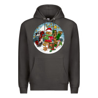 Smoke Joy gingerbread Premium Hoodie - FaDigitalArtStudio