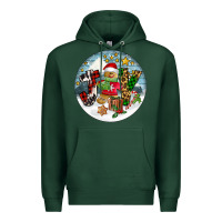 Sports Green Joy gingerbread Premium Hoodie - FaDigitalArtStudio