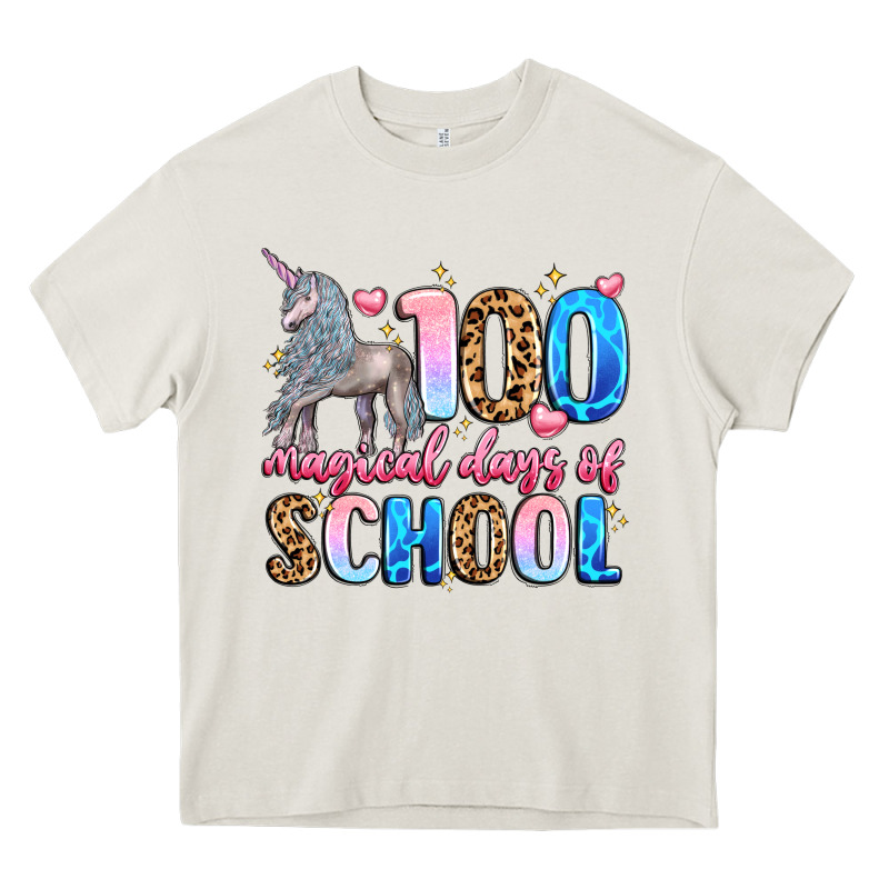 100 Magical Days Of School Heavy Core Tee by LillyAllenDesigns | Teevron