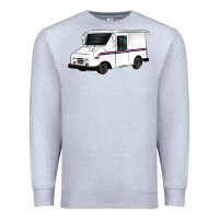 Heather Grey mail truck Premium Sweatshirt - Artiststas