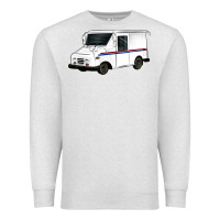 Oatmeal Heather mail truck Premium Sweatshirt - Artiststas