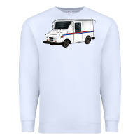 White mail truck Premium Sweatshirt - Artiststas
