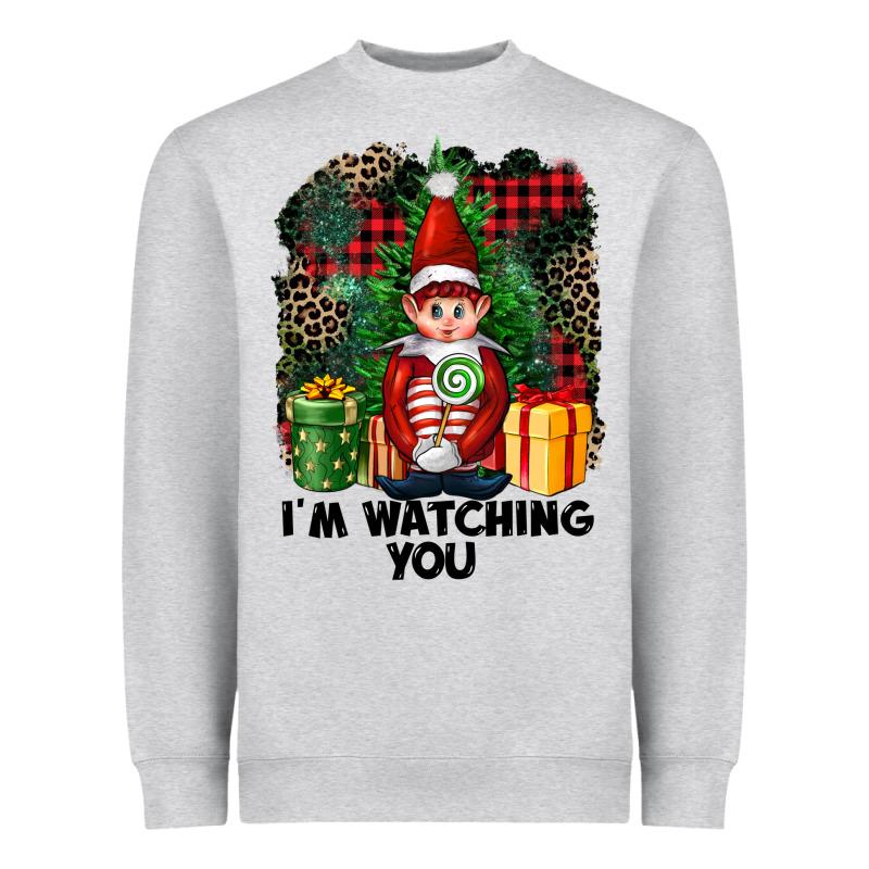 I'm Watching You Elf Heavyweight Sweatshirt by FaDigitalArtStudio | Teevron