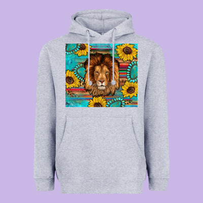 Western Lion Tumbler Heavyweight Hoodie Designed By Artiststas