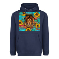 Navy western lion tumbler Heavyweight Hoodie - Artiststas