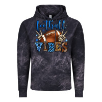 Cloud Black Football vibes blue and grey team color Vintage Hoodie - HowdyJamesFarm