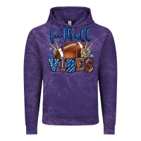 Cloud Purple Football vibes blue and grey team color Vintage Hoodie - HowdyJamesFarm