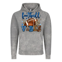 Cloud Rock Football vibes blue and grey team color Vintage Hoodie - HowdyJamesFarm