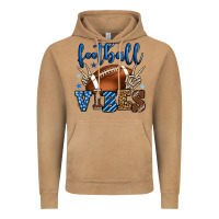 Vintage Camel Football vibes blue and grey team color Vintage Hoodie - HowdyJamesFarm