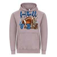 Vintage Zinc Football vibes blue and grey team color Vintage Hoodie - HowdyJamesFarm
