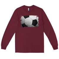 Burgundy soccer brushstroke Long Sleeve Tee - Jasminsmagicworld