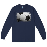 Navy soccer brushstroke Long Sleeve Tee - Jasminsmagicworld