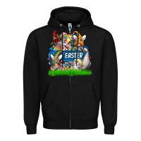 Black easter Zipper Hoodie - CowhideDigitalArt