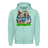 Seafoam easter Zipper Hoodie - CowhideDigitalArt