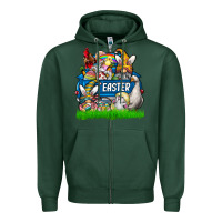 Sports Green easter Zipper Hoodie - CowhideDigitalArt