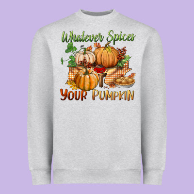 Whatever Spices Your Pumpkin Heavyweight Sweatshirt Designed By Bundleandbundleshop