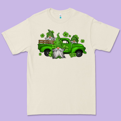 St Patrick's Gnomes Farm Truck Premium Tee Designed By Jasminsmagicworld
