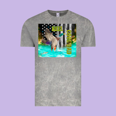 Reel Cool Dad Bass Vintage Tee Designed By Tumblerdesignbyshophia