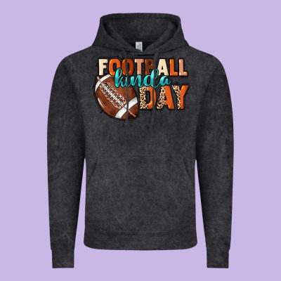Football Kinda Day Vintage Hoodie Designed By Howdyjamesfarm