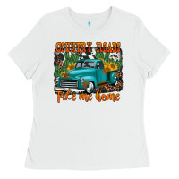 White country roads take me home old western truck Ladies Tee - Jasminsmagicworld