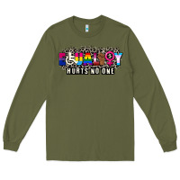 Army Green Pride equality hurts no one Long Sleeve Tee - CowGirlArtShop