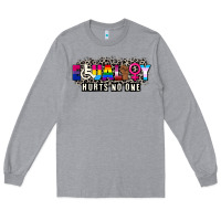 Heather Grey Pride equality hurts no one Long Sleeve Tee - CowGirlArtShop
