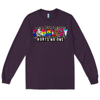 Plum Pride equality hurts no one Long Sleeve Tee - CowGirlArtShop