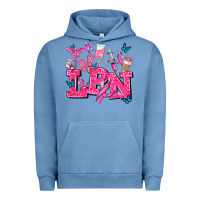 Pigment Pebble Blue lpn cancer  nurse with Urban Hoodie - AdoDesignShop