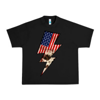 Black Lightning Bolt Urban Heavy Tee - JahusDesignShop