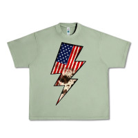Oil Green Lightning Bolt Urban Heavy Tee - JahusDesignShop