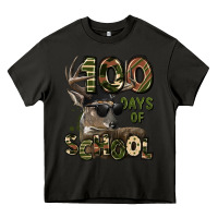Asphalt 100 days of school hunting deer Heavy Core Tee - LillyAllenDesigns