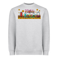 Heather Grey battery life of a teacher libbey glass Heavyweight Sweatshirt - BundleAndBundleShop