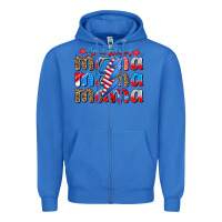 True Royal american mama Zipper Hoodie - CowhideDigitalArt