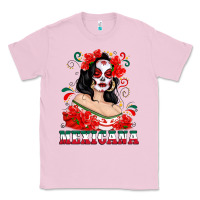 Bubblegum Pink Mexicana with Skull Girl Classic Tee - texasbilliewilder